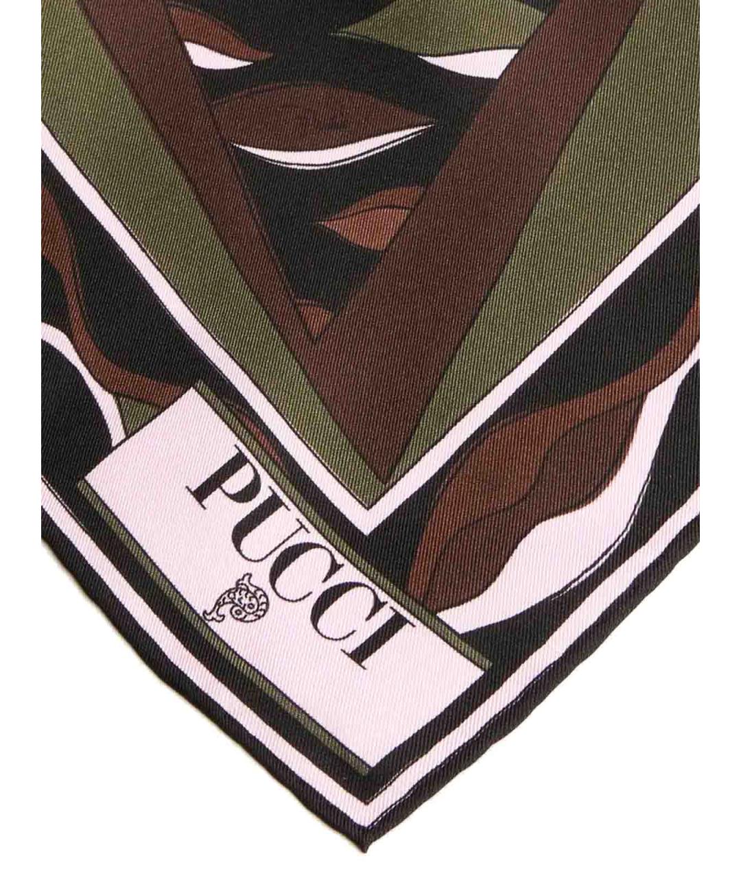 EMILIO PUCCI Мульти шелковый шарф, фото 2