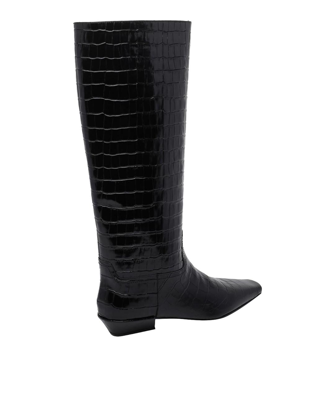 JEFFREY CAMPBELL Черные кожаные сапоги, фото 3