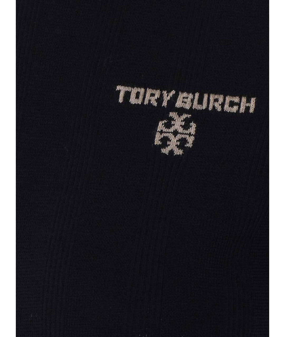 TORY BURCH Черная шерстяная футболка, фото 3