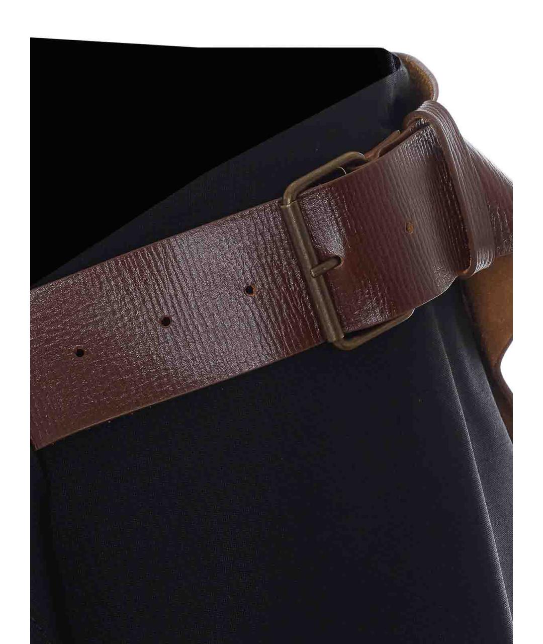 BOTTEGA VENETA Черная шерстяная юбка миди, фото 3