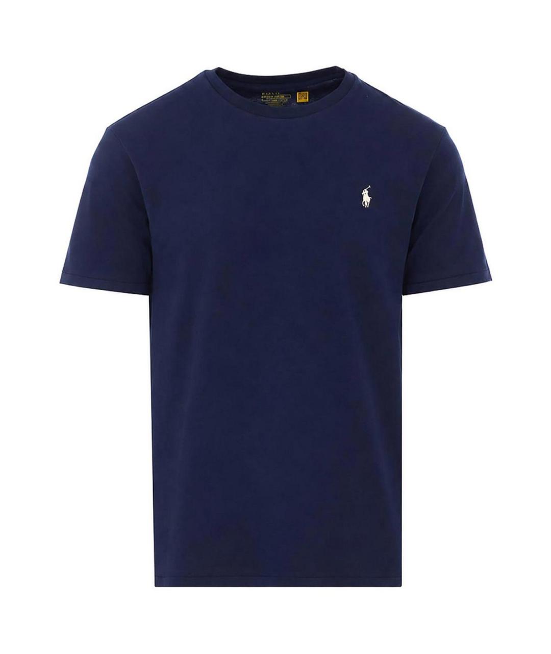 POLO RALPH LAUREN Синяя хлопковая футболка, фото 1