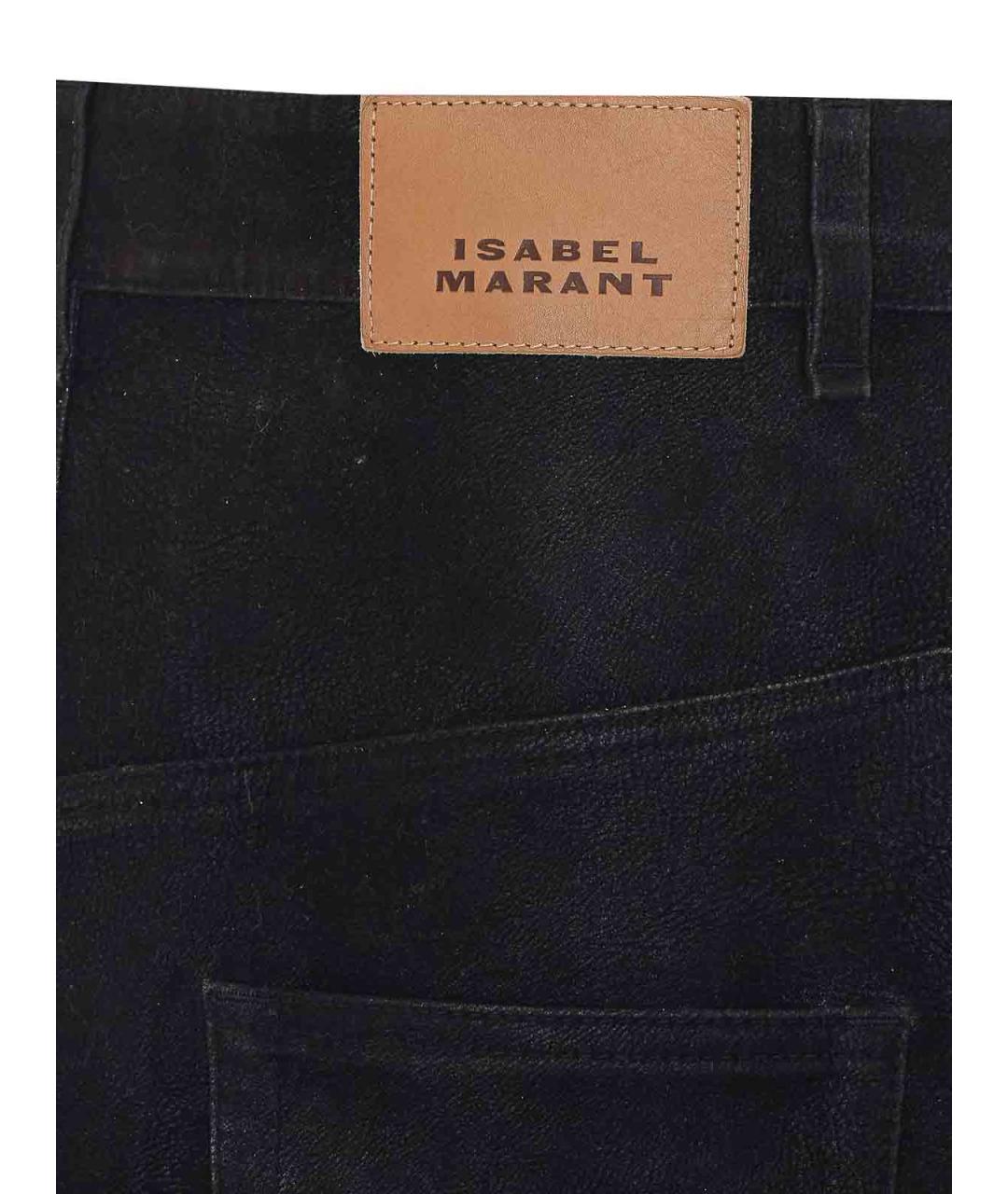 ISABEL MARANT ETOILE Черная хлопковая юбка миди, фото 3