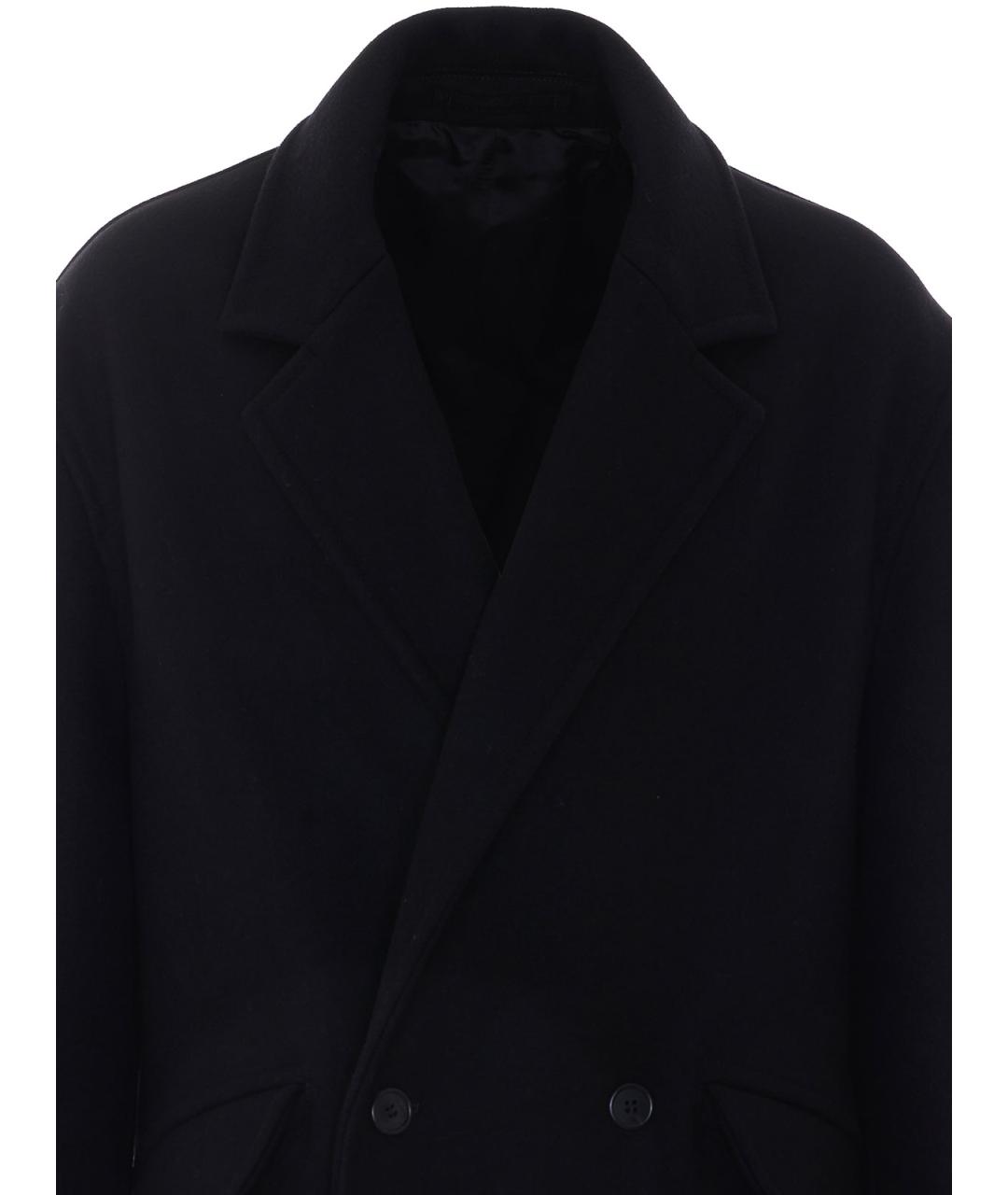 LANVIN Черное хлопковое пальто, фото 4