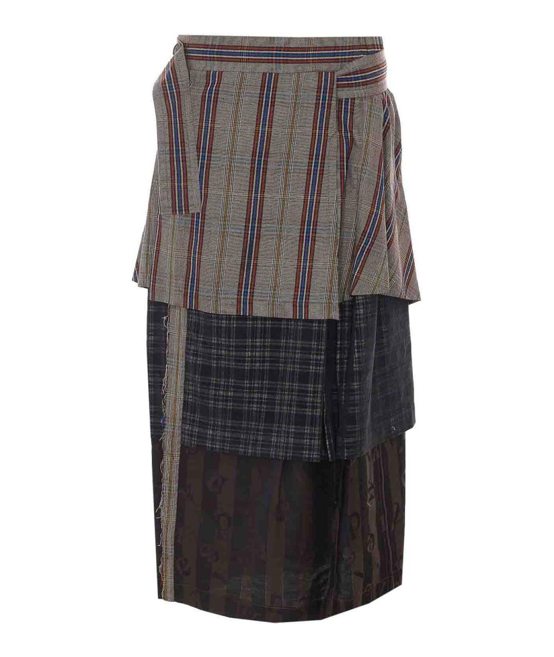 VIVIENNE WESTWOOD Мульти шерстяная юбка миди, фото 1