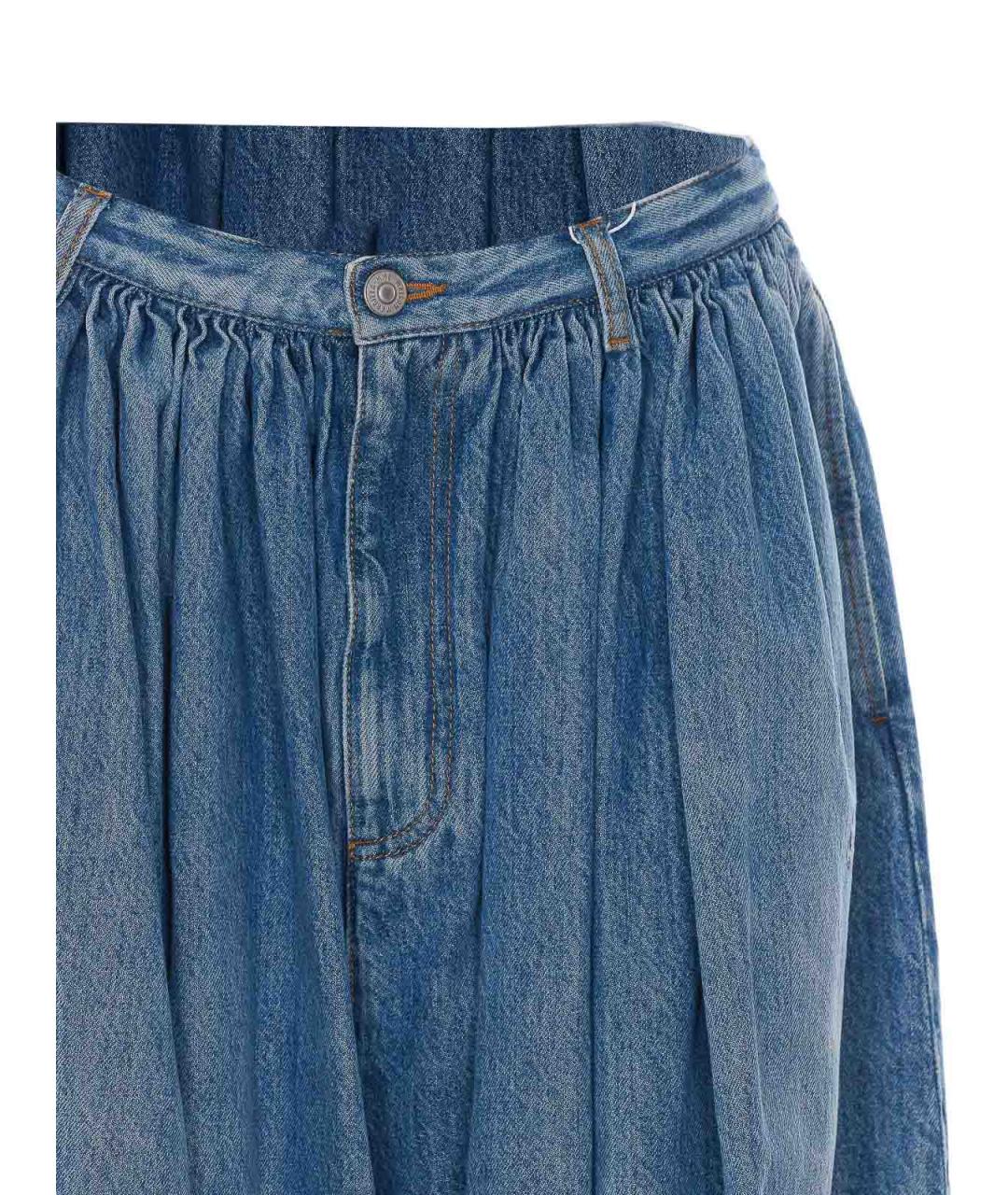 MM6 MAISON MARGIELA Синие хлопковые шорты, фото 4
