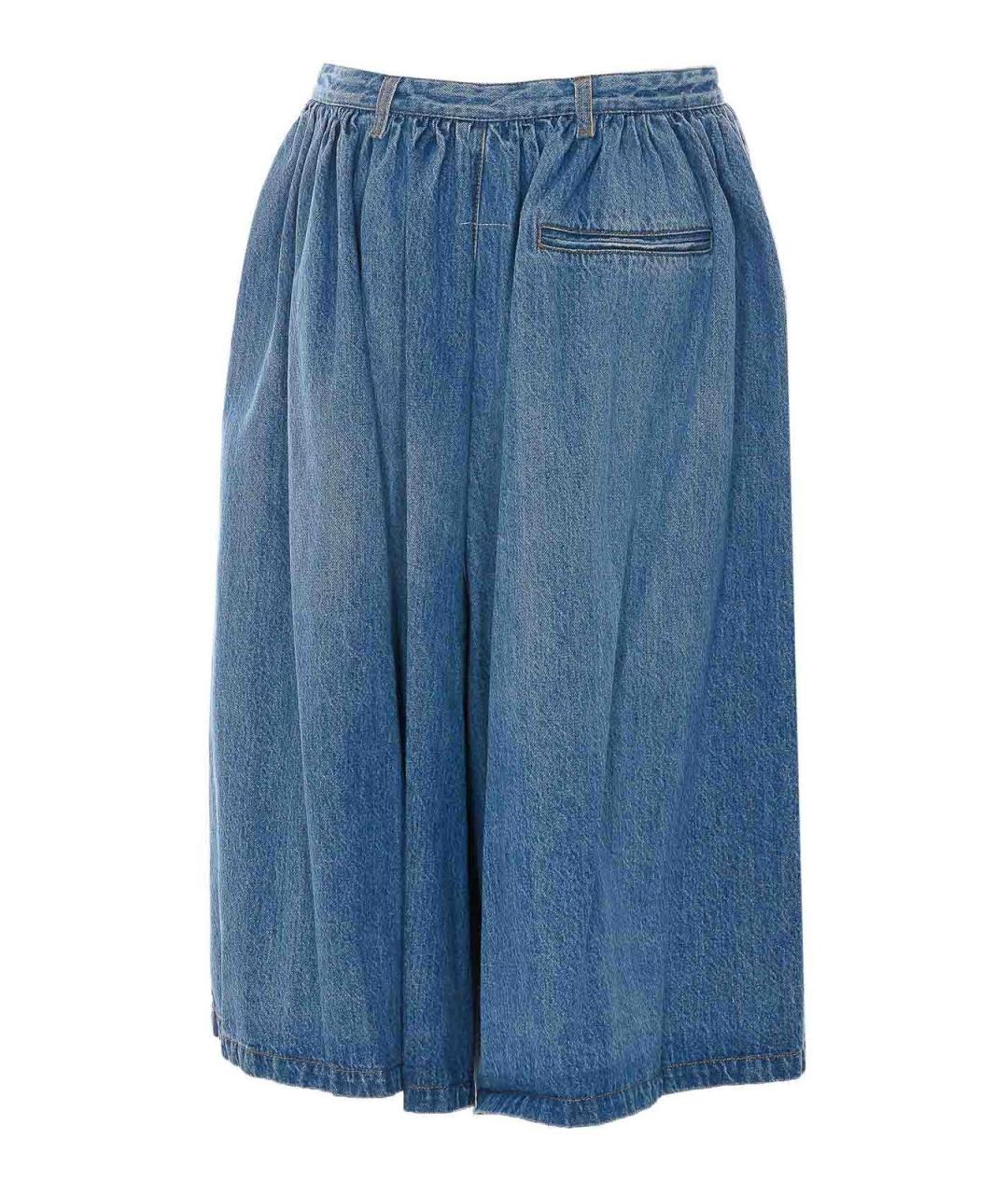 MM6 MAISON MARGIELA Синие хлопковые шорты, фото 2