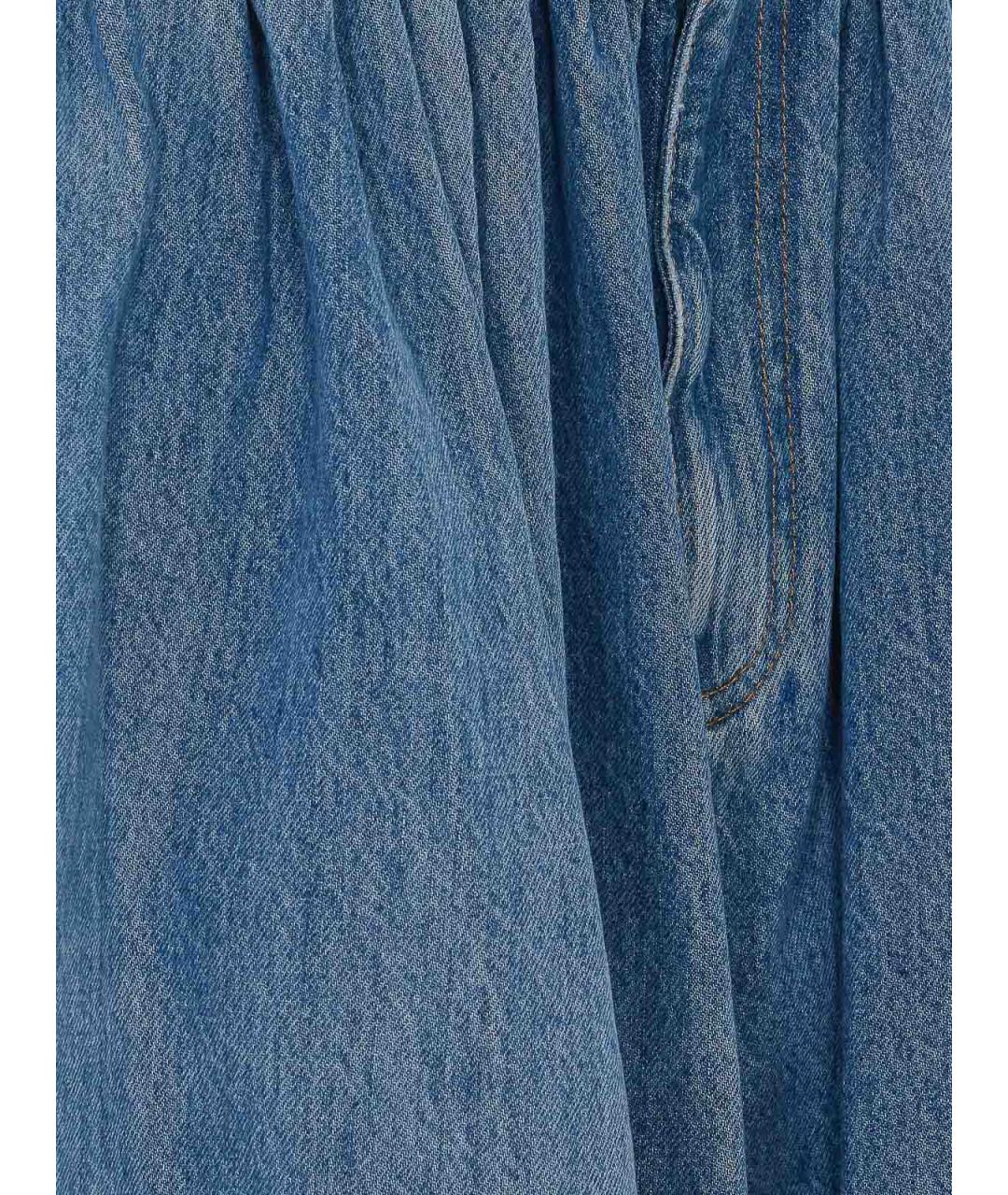 MM6 MAISON MARGIELA Синие хлопковые шорты, фото 3