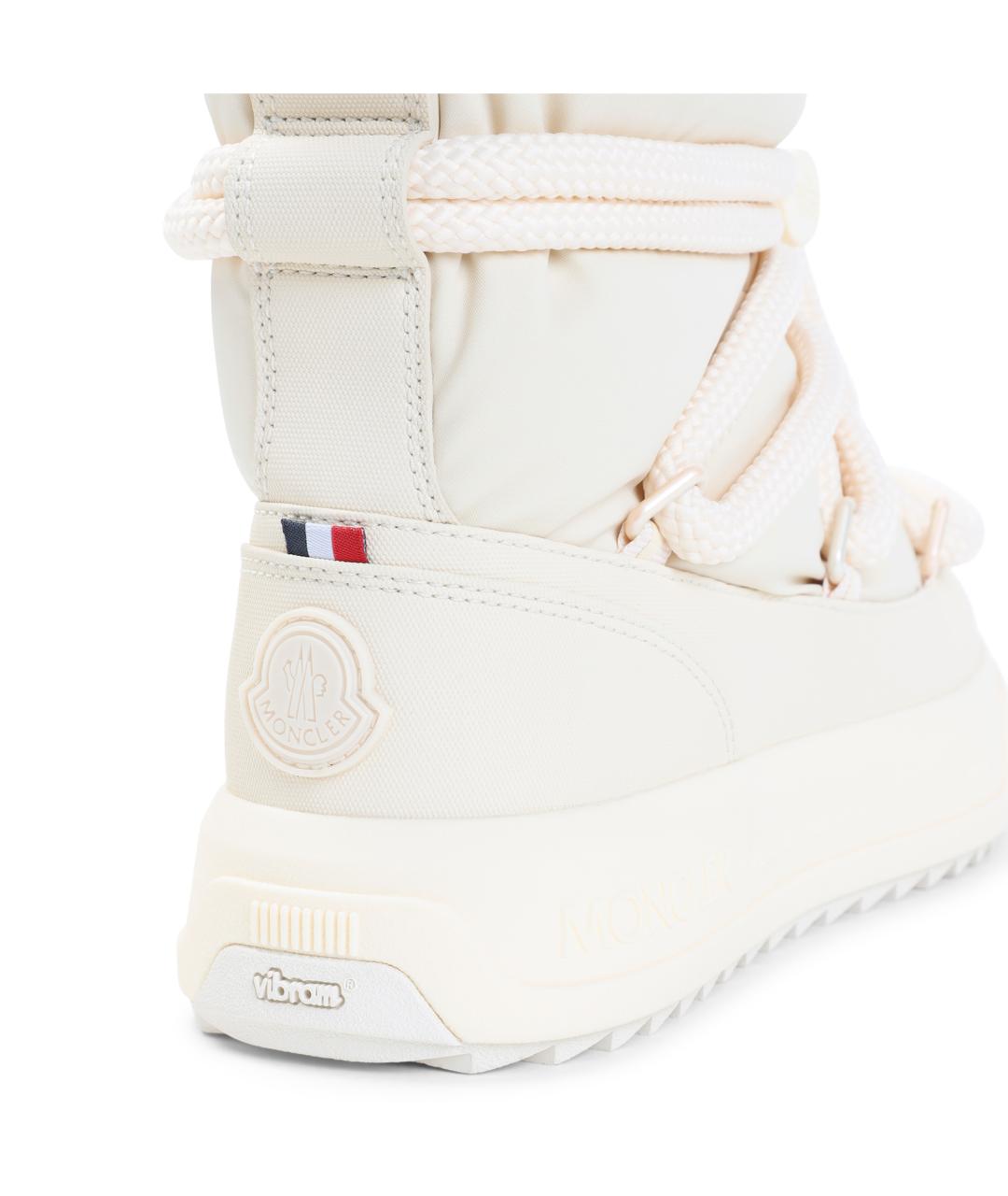 MONCLER Бежевые ботинки, фото 3