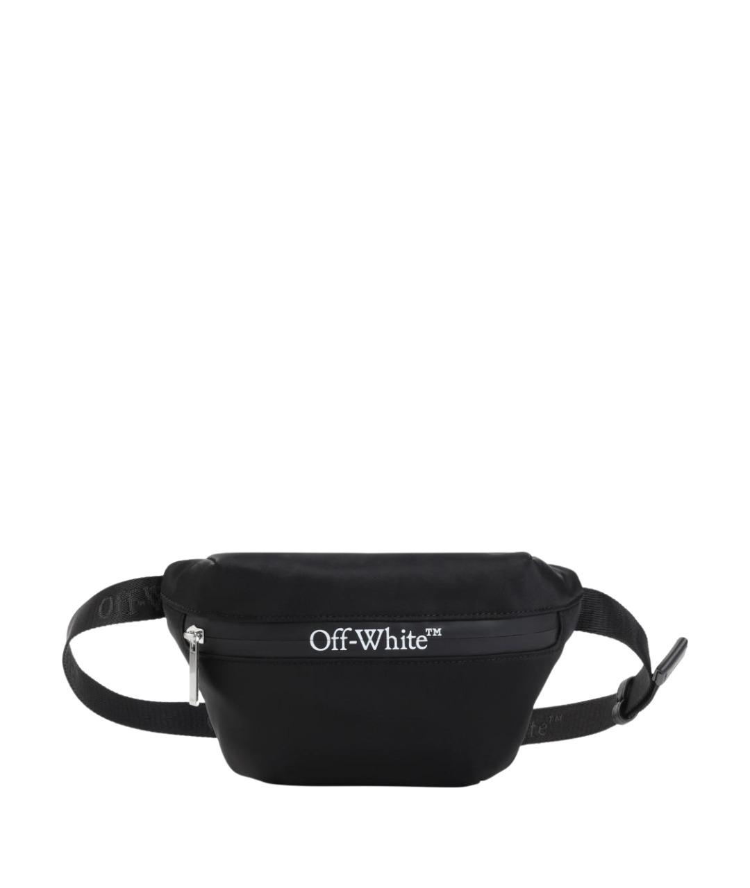 OFF-WHITE Черная поясная сумка, фото 1