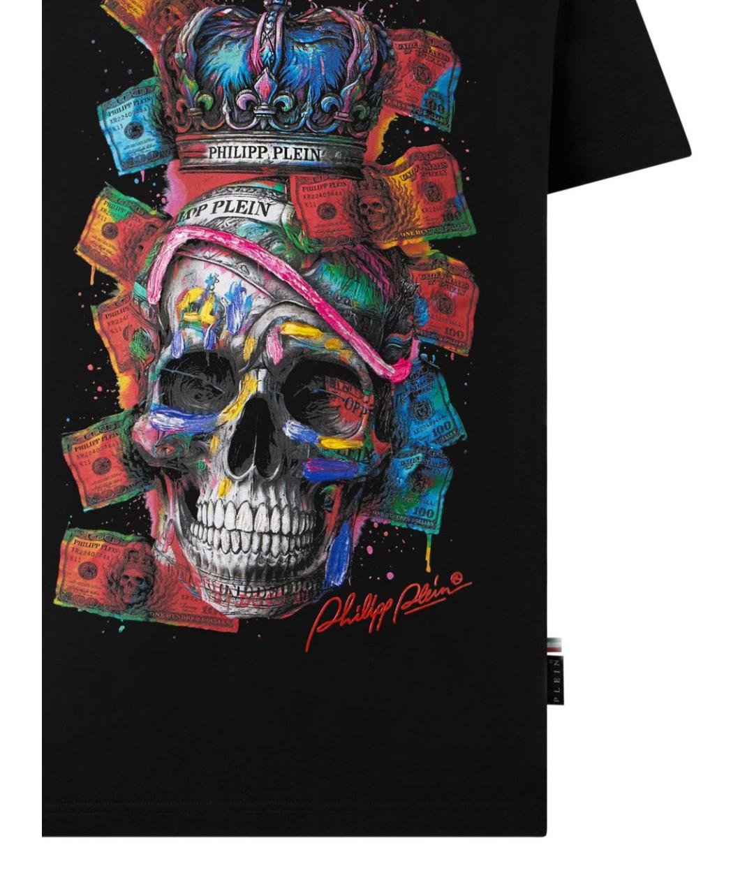 PHILIPP PLEIN Мульти хлопковая футболка, фото 2