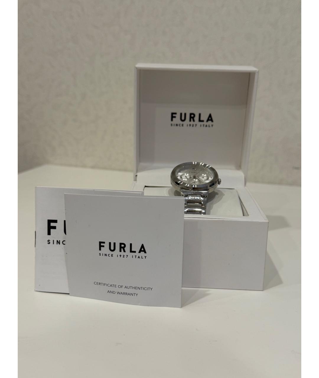 FURLA Серебряные серебряные часы, фото 4