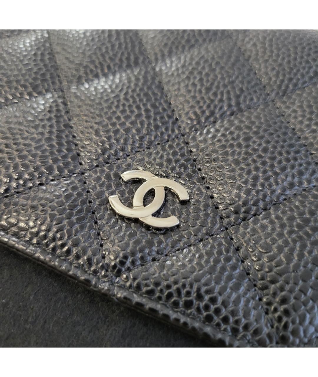 CHANEL Черная кожаная сумка через плечо, фото 3