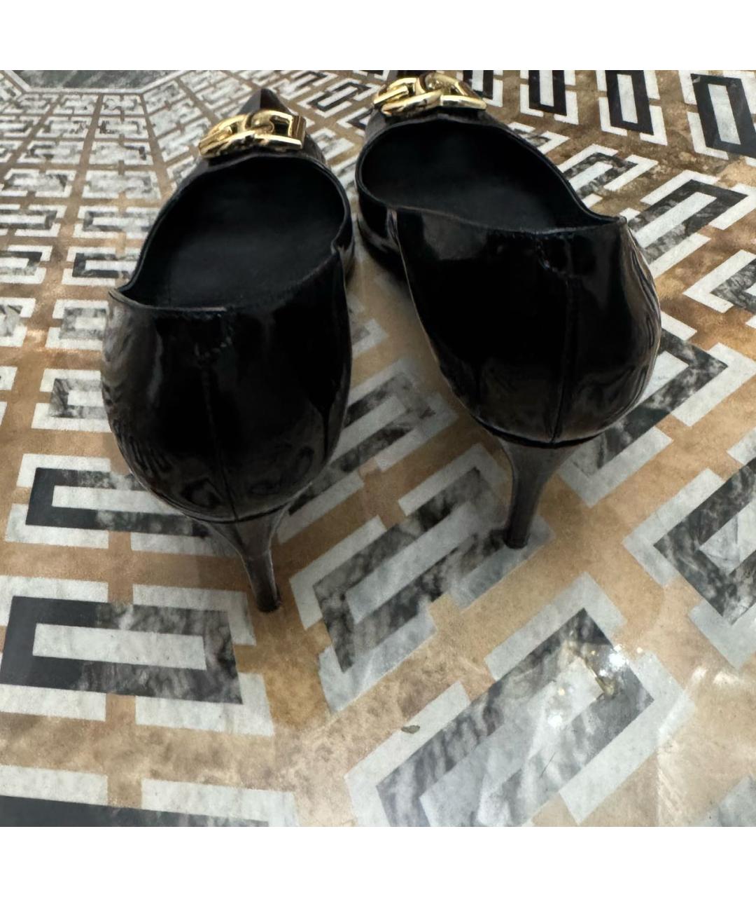 DOLCE&GABBANA Черные туфли из лакированной кожи, фото 4
