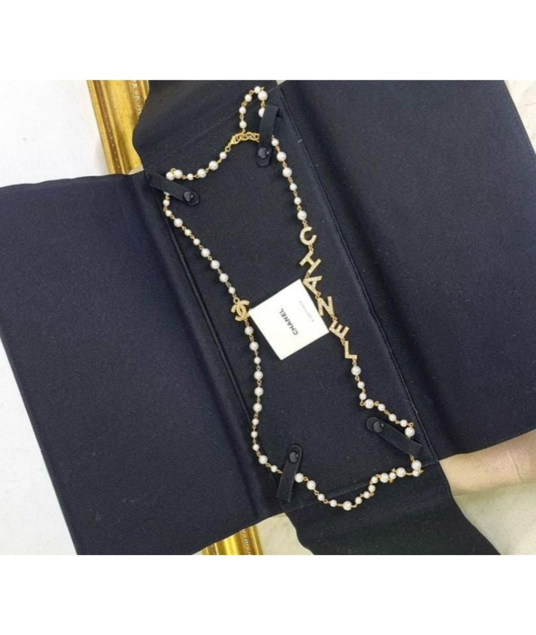 CHANEL Белое колье, фото 2