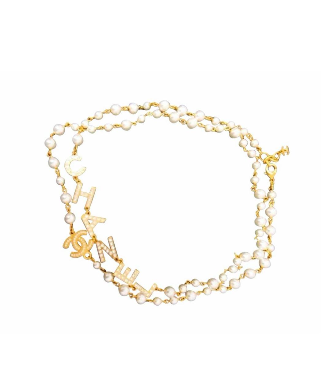 CHANEL Белое колье, фото 4