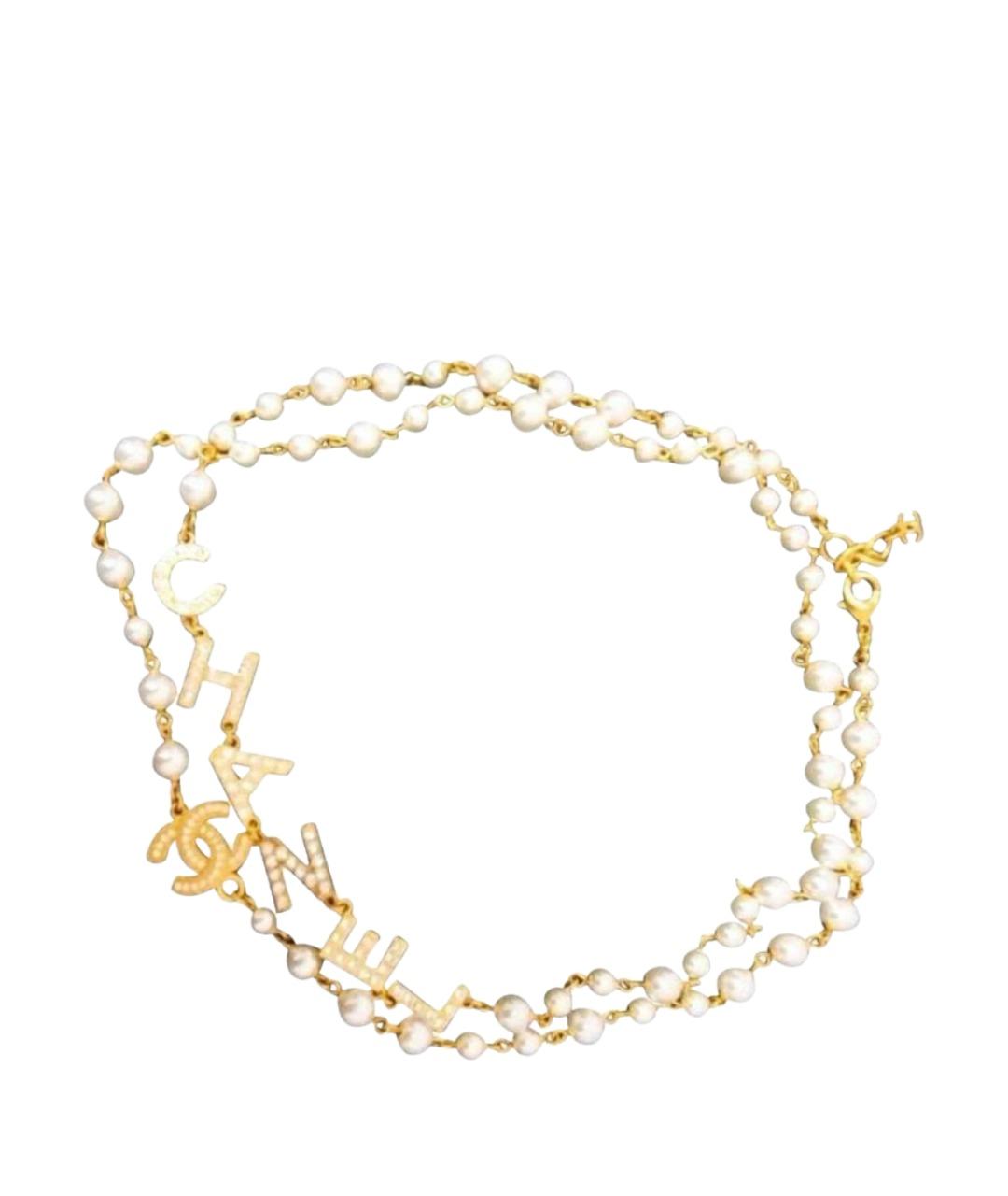 CHANEL Белое колье, фото 1