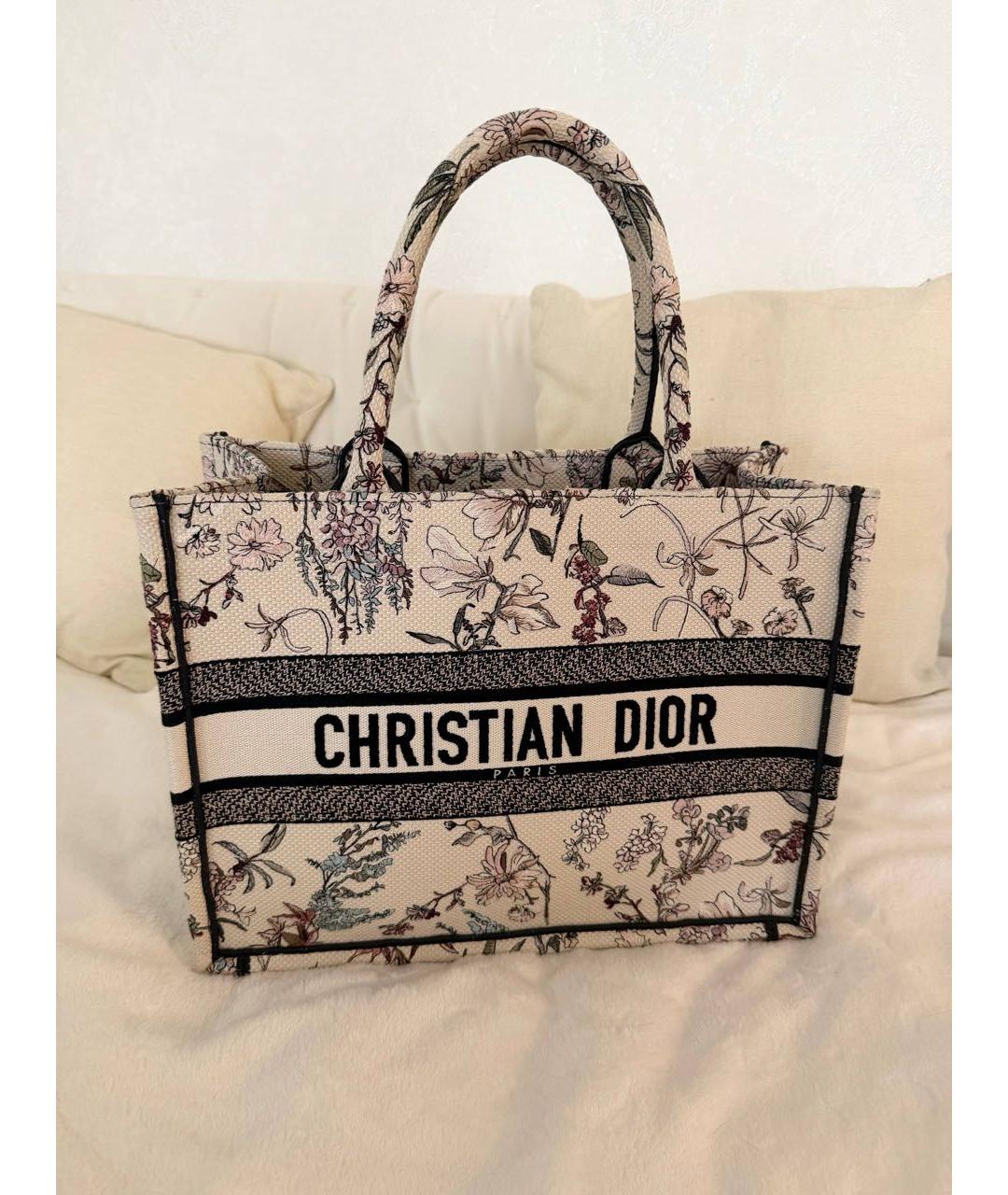 CHRISTIAN DIOR Мульти тканевая сумка тоут, фото 5