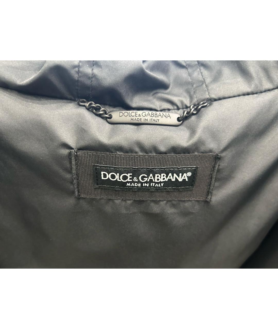 DOLCE&GABBANA Черный хлопко-эластановый жилет, фото 5