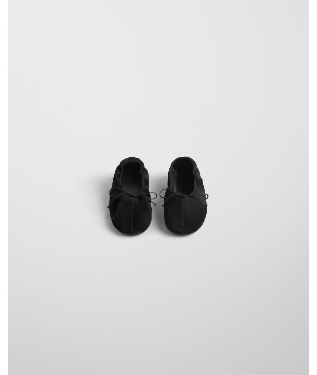 PHOEBE PHILO Черные замшевые балетки, фото 3