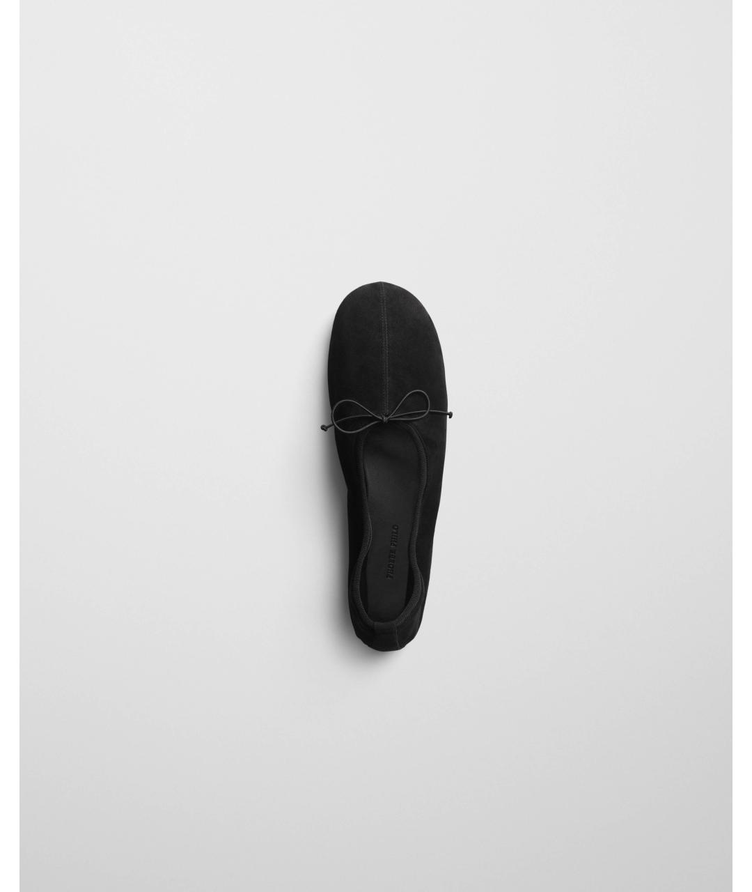 PHOEBE PHILO Черные замшевые балетки, фото 5