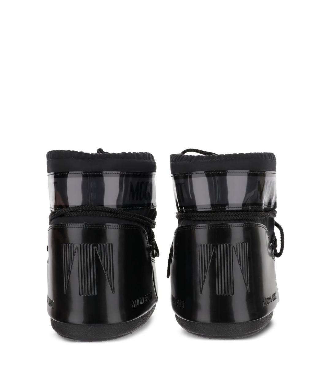 MOON BOOT Черные синтетические сапоги, фото 4