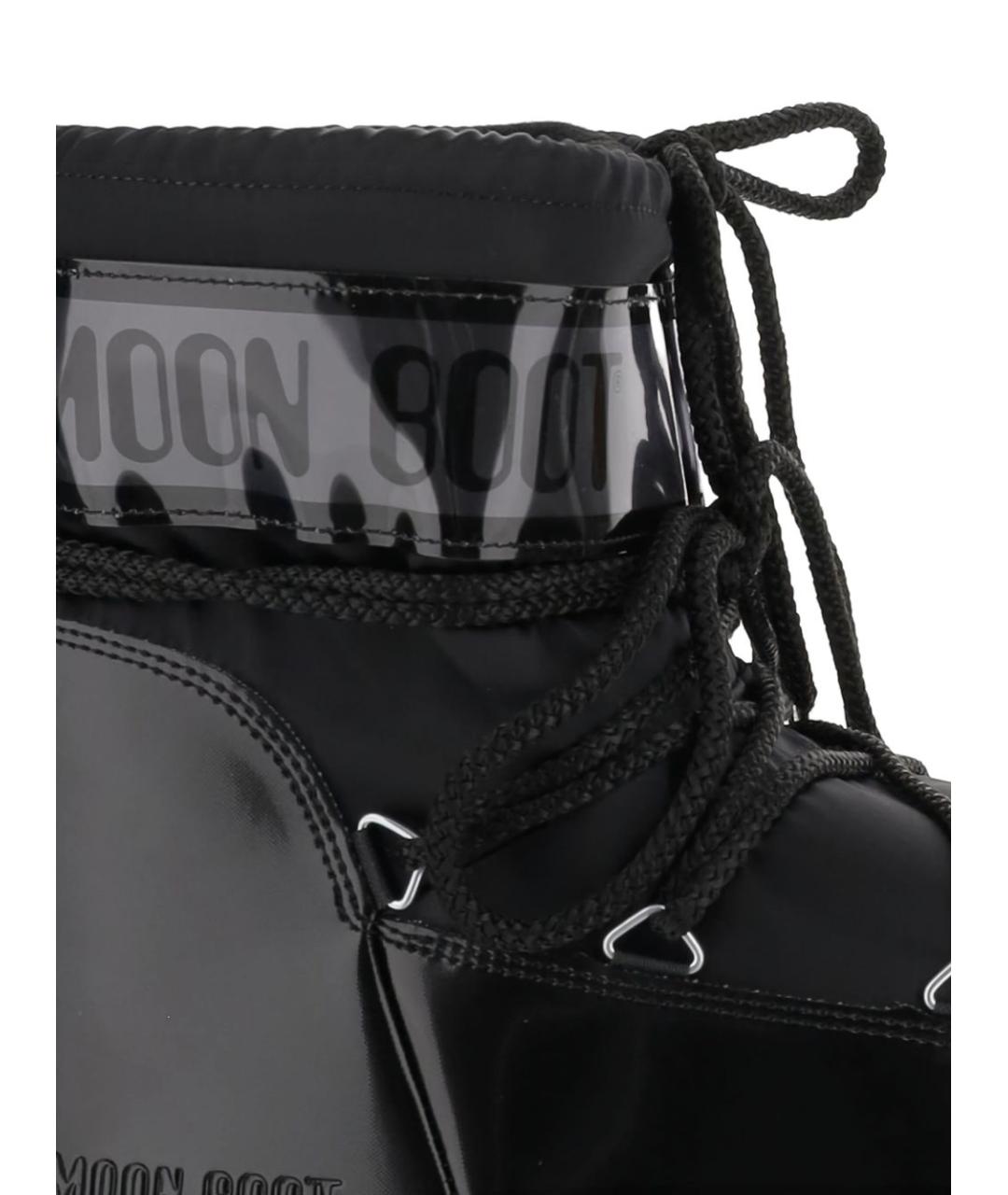 MOON BOOT Черные синтетические сапоги, фото 3