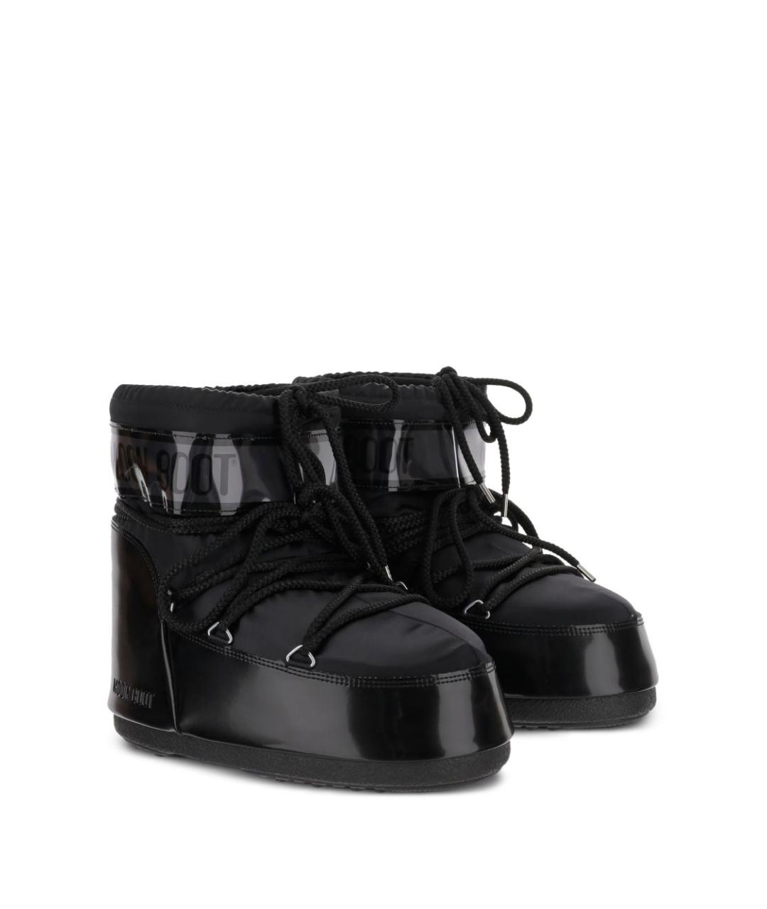 MOON BOOT Черные синтетические сапоги, фото 2