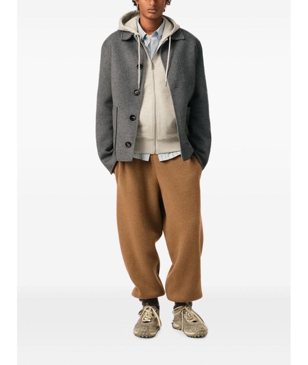 Ami Paris Серая шерстяная куртка, фото 2
