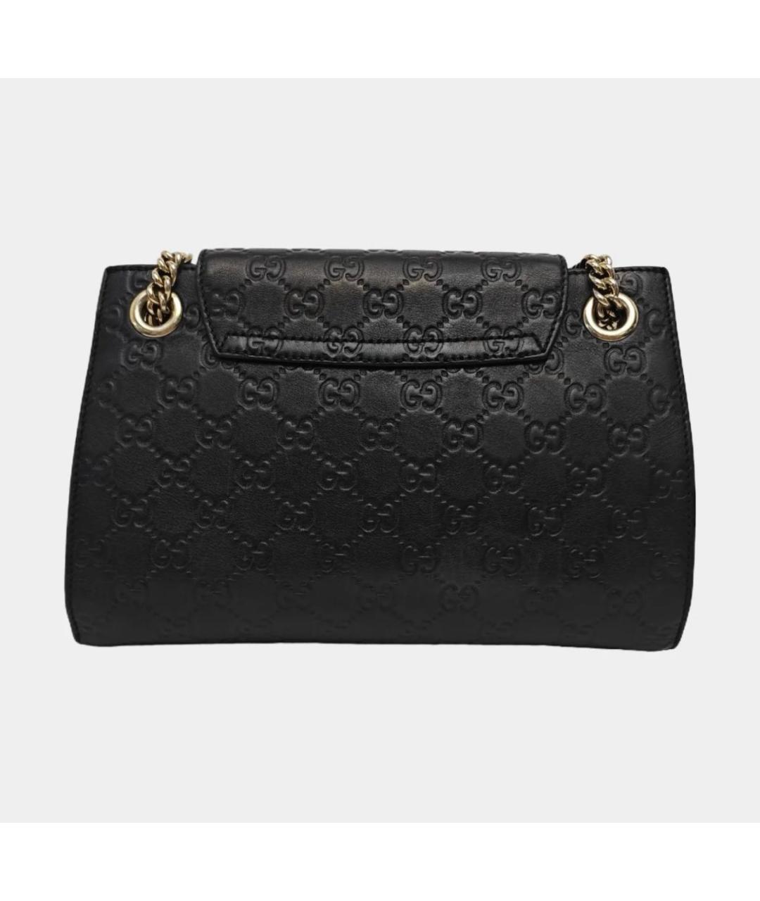 GUCCI Черная кожаная сумка через плечо, фото 3