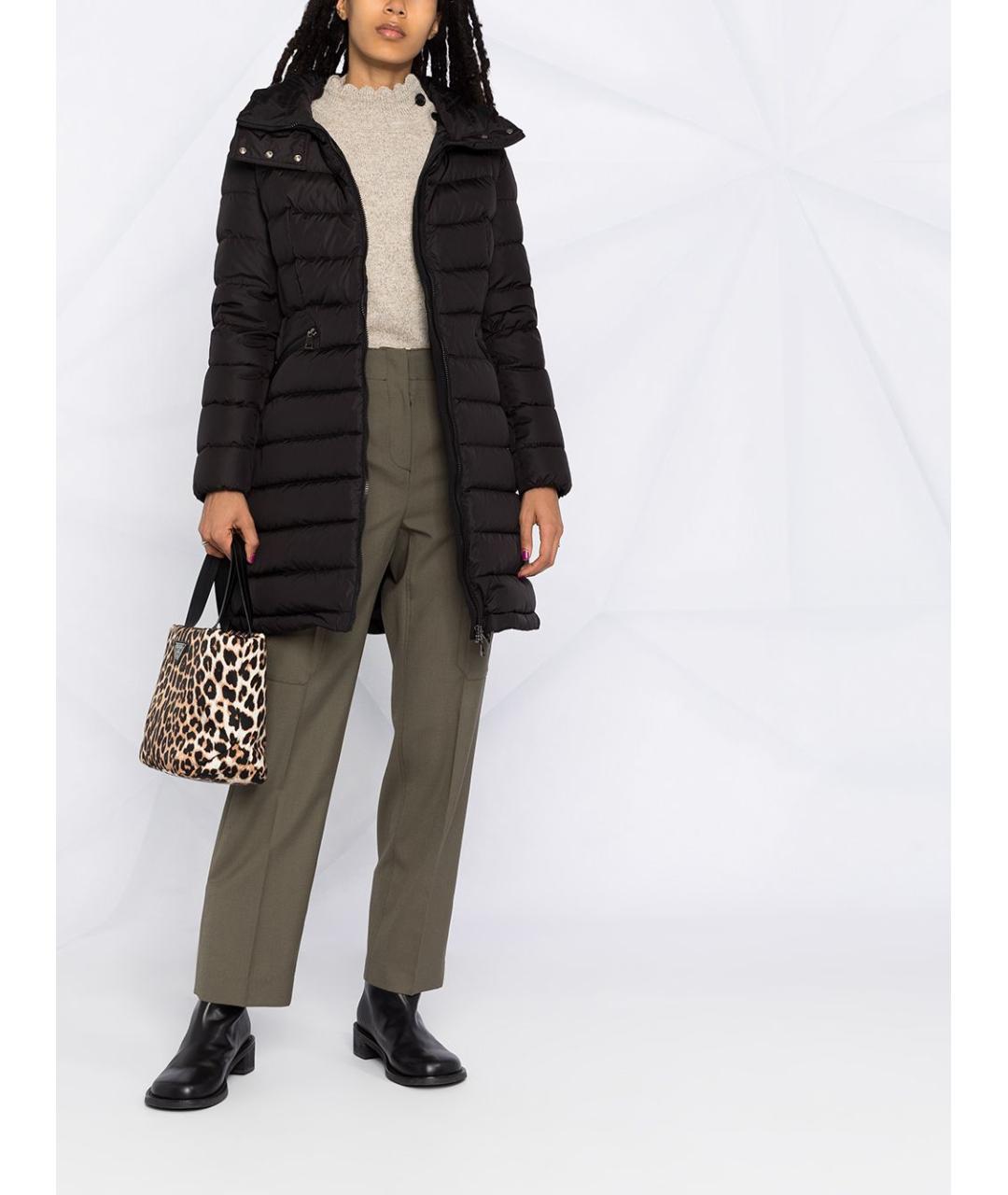 MONCLER Черный синтетический пуховик, фото 8