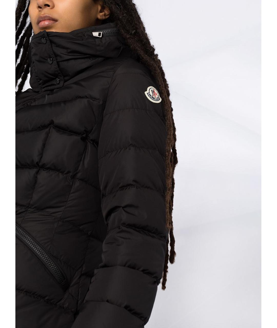 MONCLER Черный синтетический пуховик, фото 5