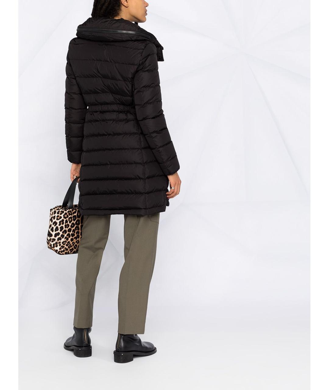 MONCLER Черный синтетический пуховик, фото 4
