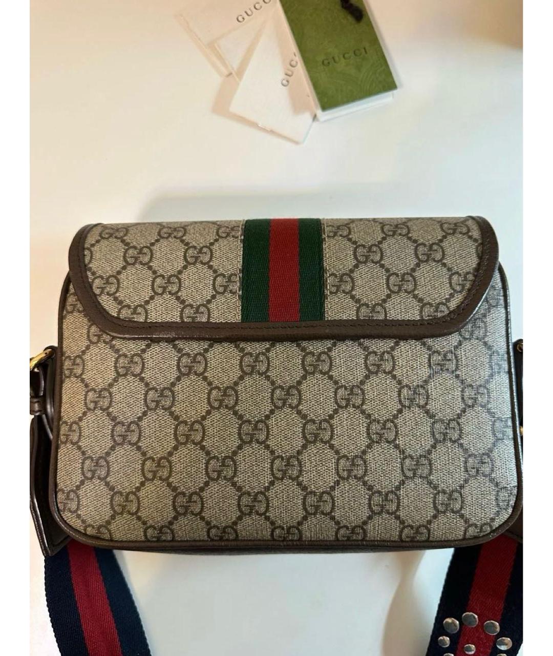 GUCCI Хаки сумка через плечо, фото 3