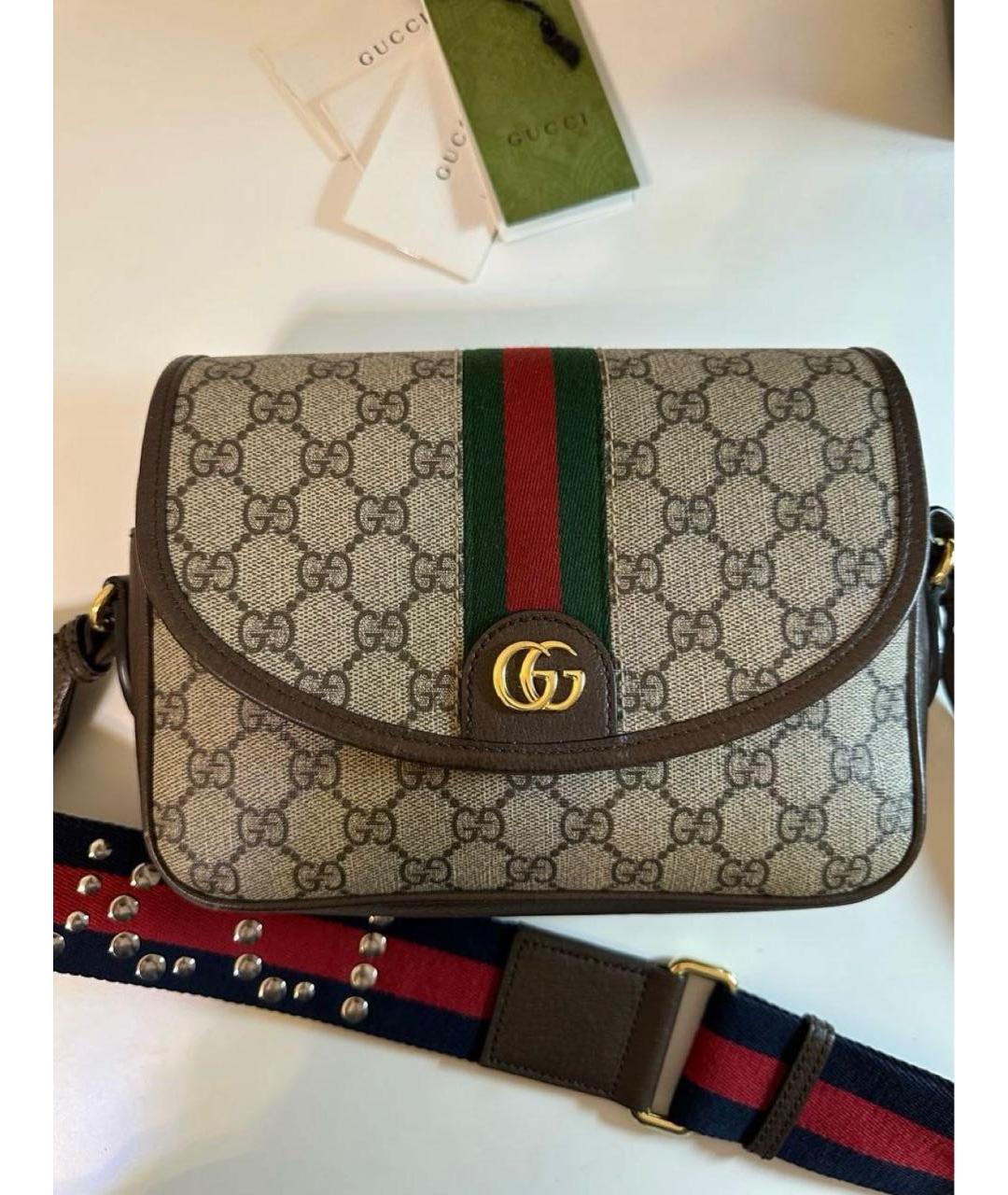 GUCCI Хаки сумка через плечо, фото 9