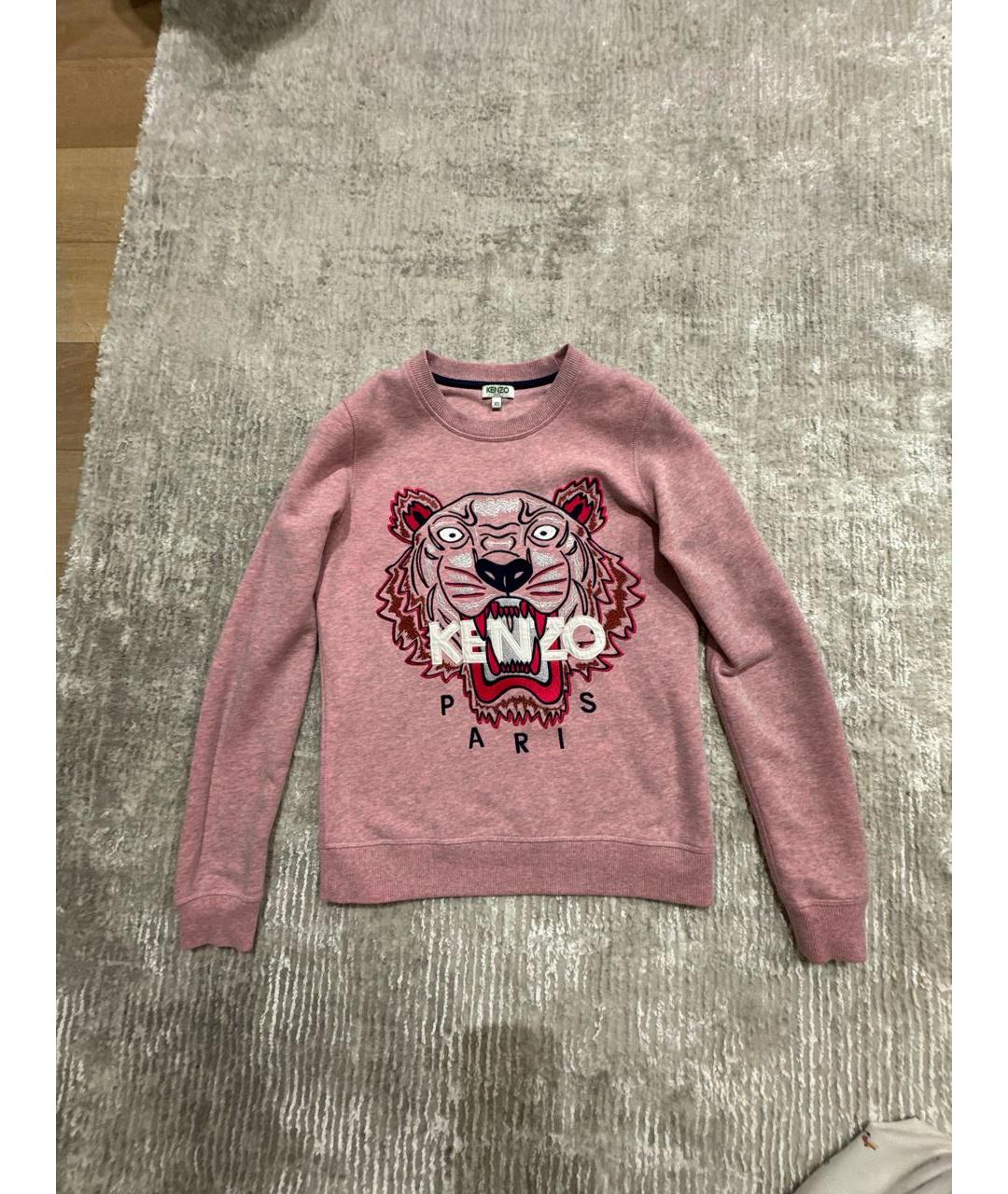 KENZO Розовый хлопковый джемпер / свитер, фото 5