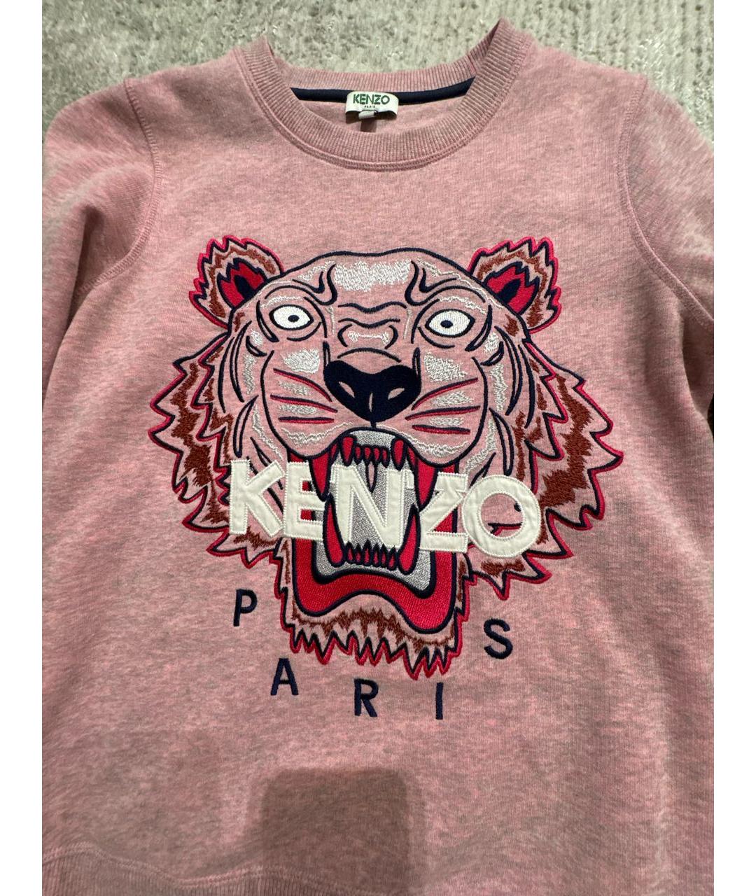 KENZO Розовый хлопковый джемпер / свитер, фото 3