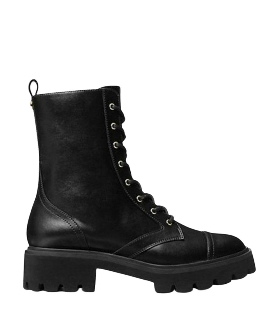 MICHAEL KORS Черные ботинки из искусственной кожи, фото 1