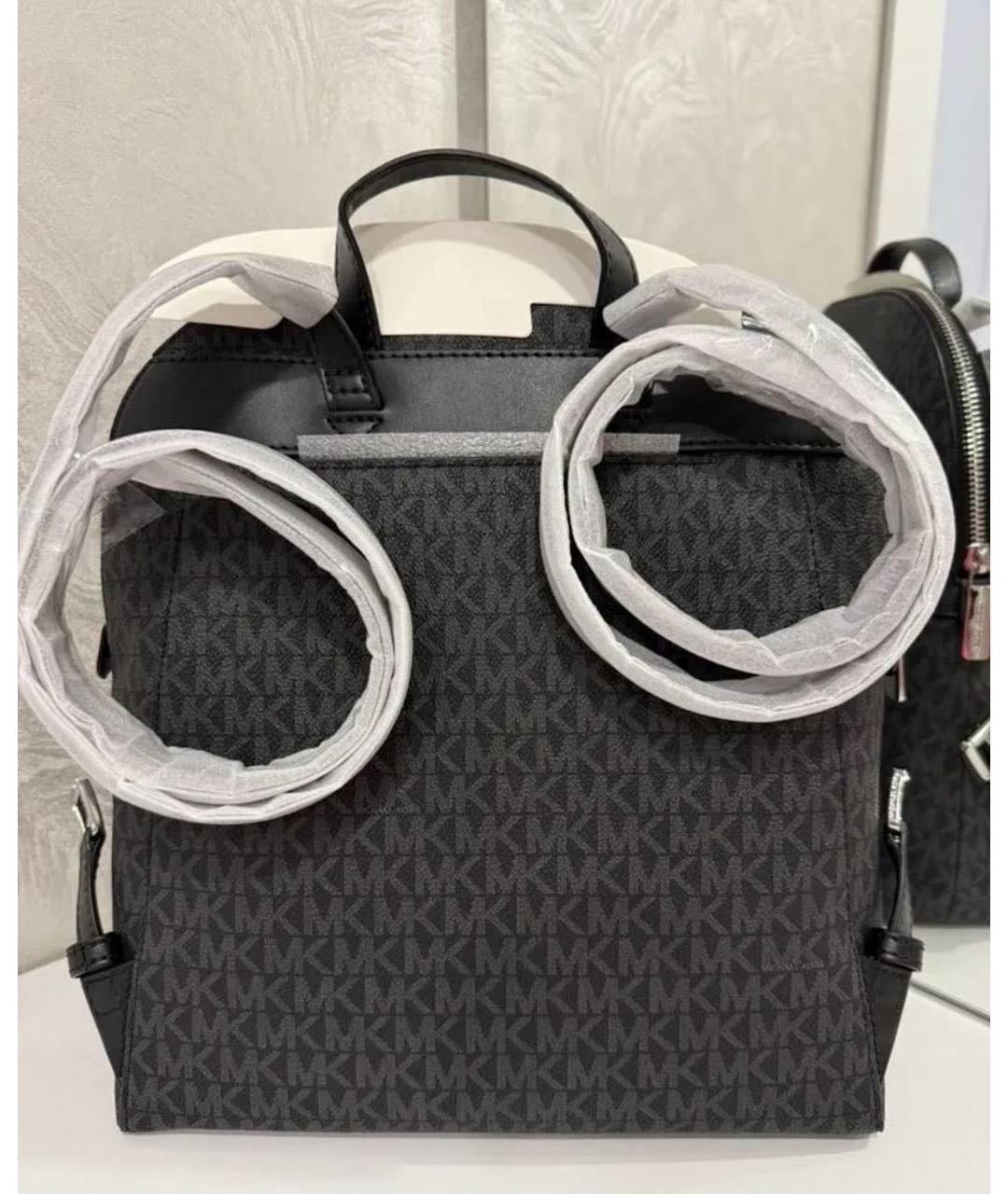 MICHAEL KORS Черный рюкзак из канвы, фото 2