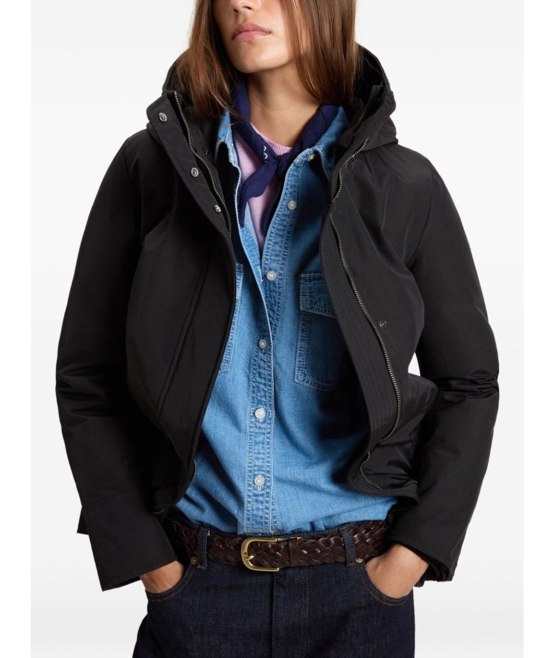 WOOLRICH Черная хлопковая куртка, фото 5