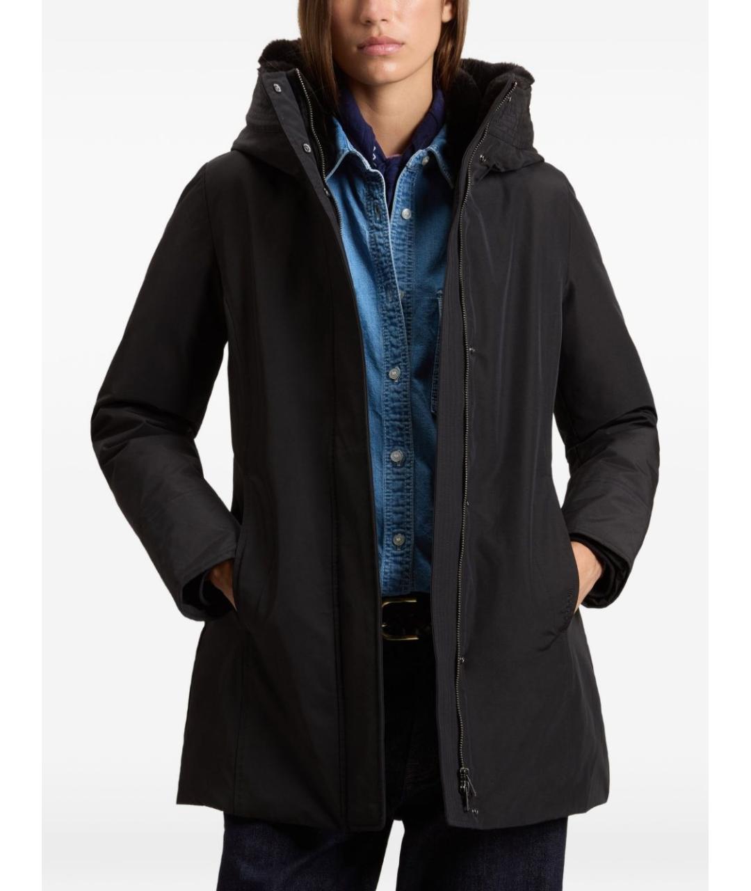 WOOLRICH Черная хлопковая куртка, фото 3