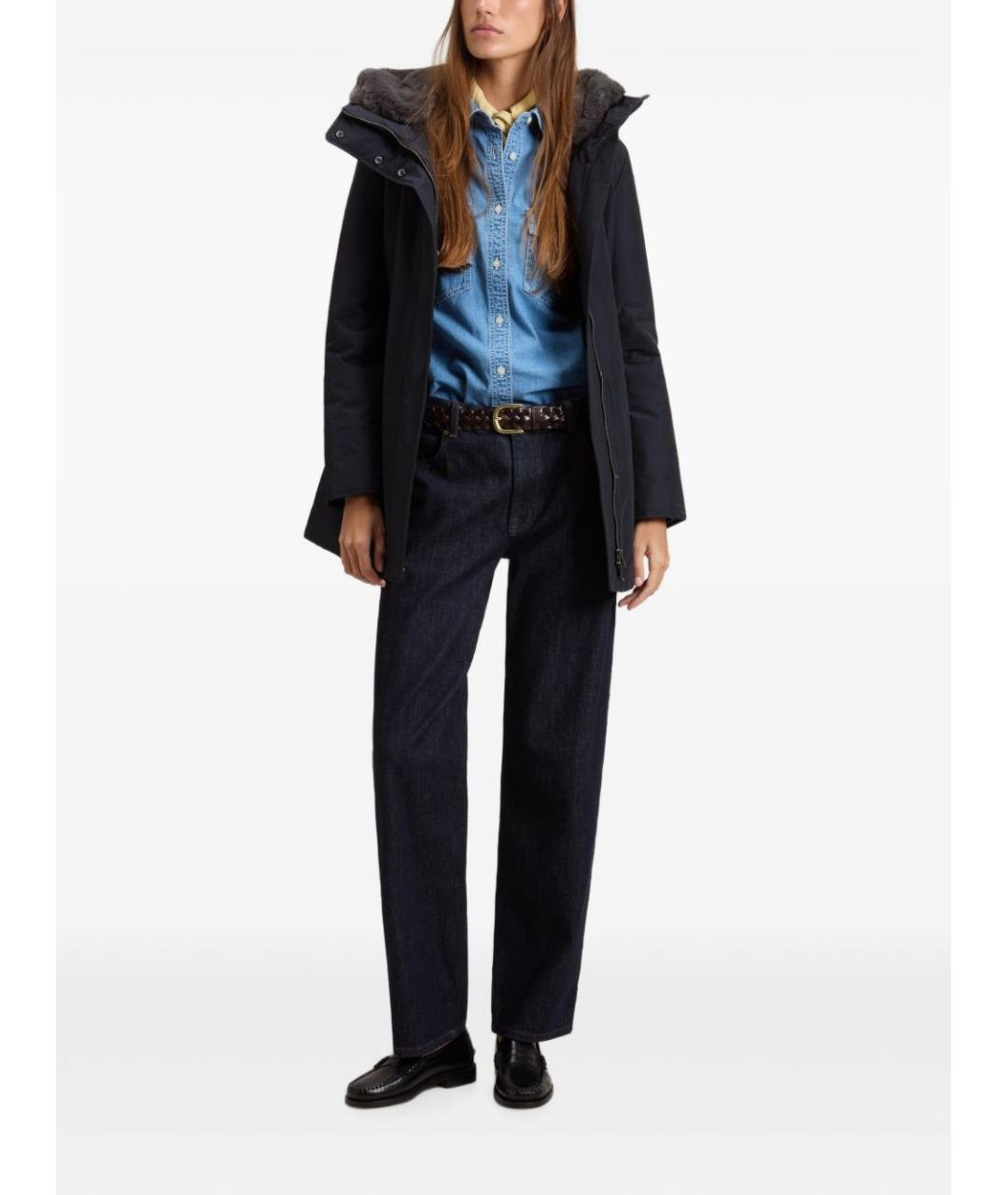 WOOLRICH Темно-синяя хлопковая куртка, фото 2