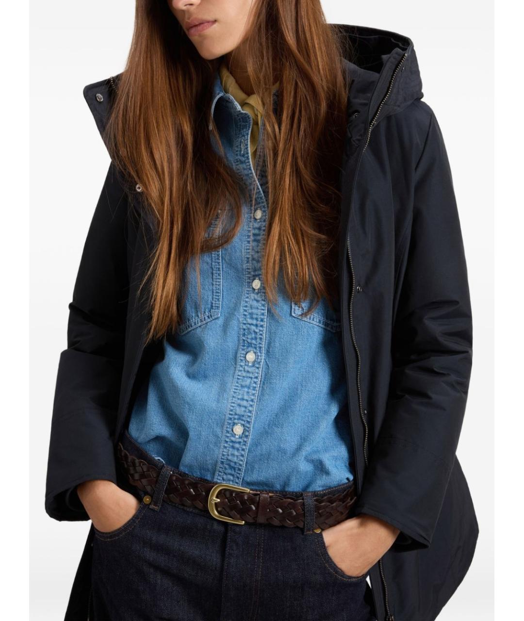WOOLRICH Темно-синяя хлопковая куртка, фото 3