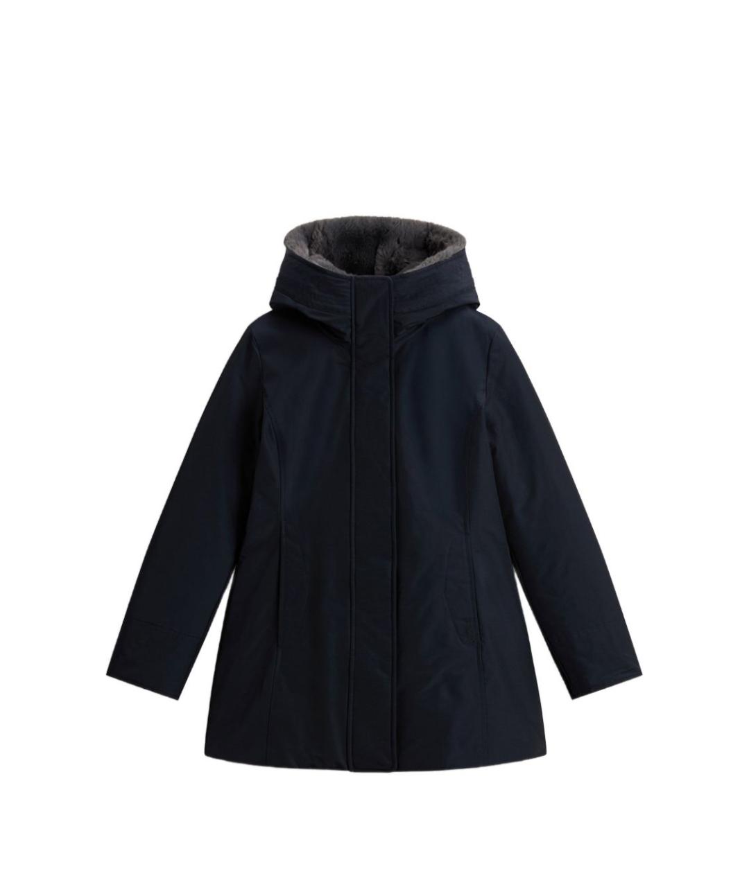 WOOLRICH Темно-синяя хлопковая куртка, фото 6