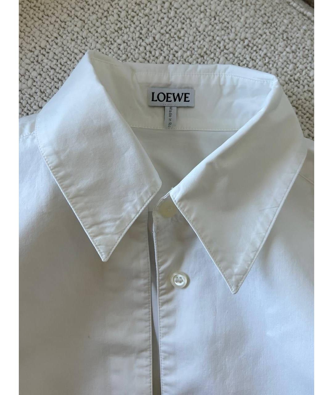 LOEWE Белая хлопковая рубашка, фото 3