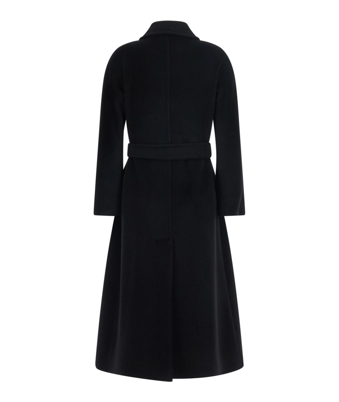 MAX MARA STUDIO Черное шерстяное пальто, фото 2