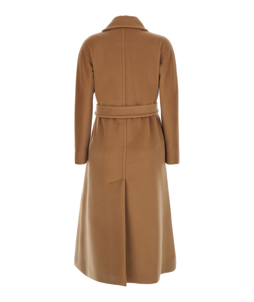 MAX MARA STUDIO Бежевое шерстяное пальто, фото 2