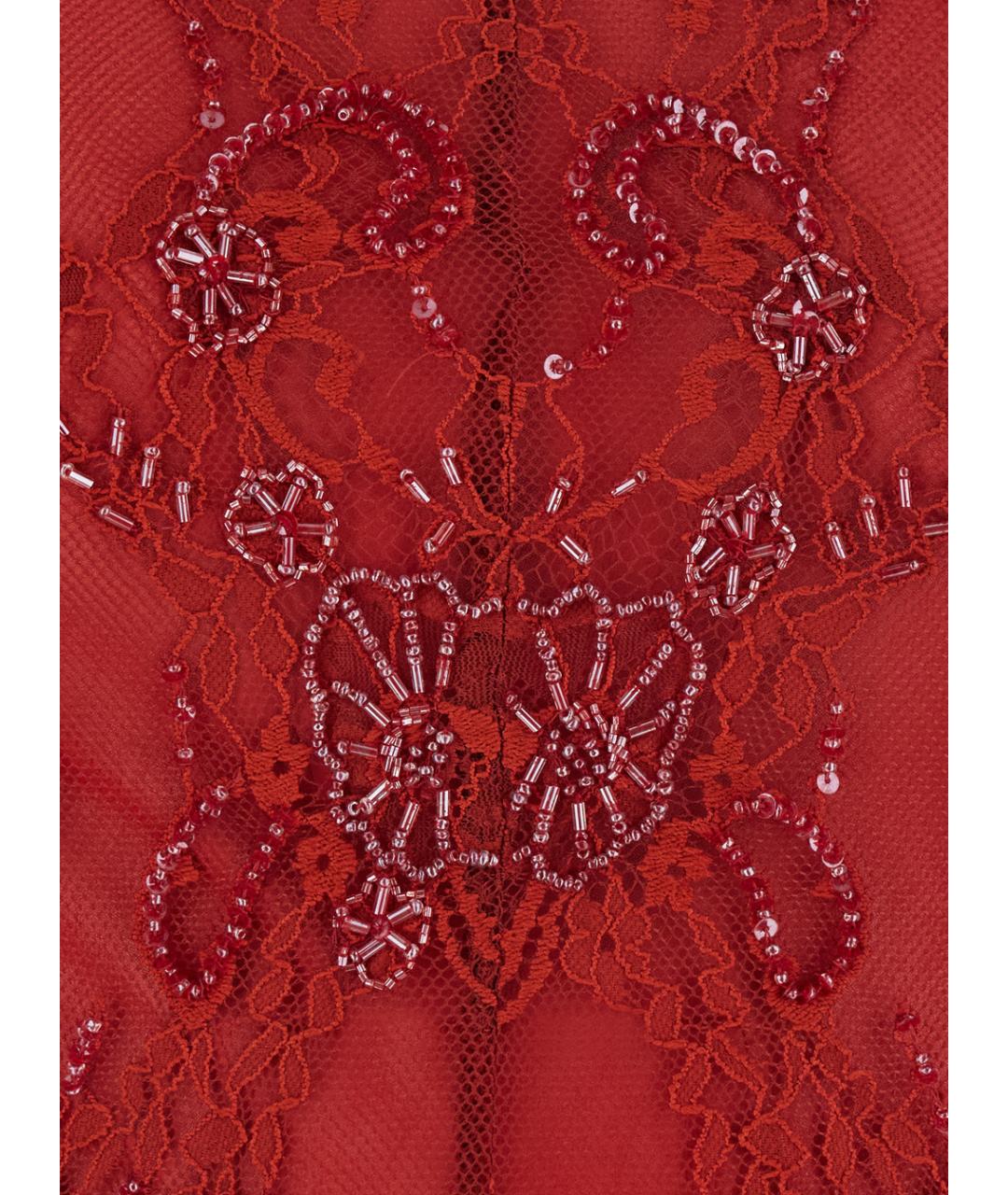 BLUMARINE Красное полиамидовое вечернее платье, фото 3