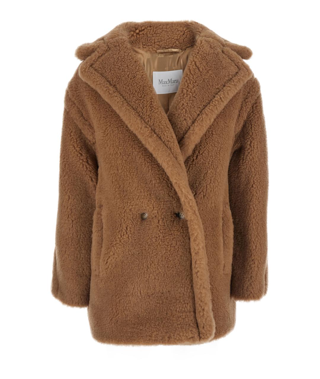 MAX MARA Бежевое шерстяное пальто, фото 1