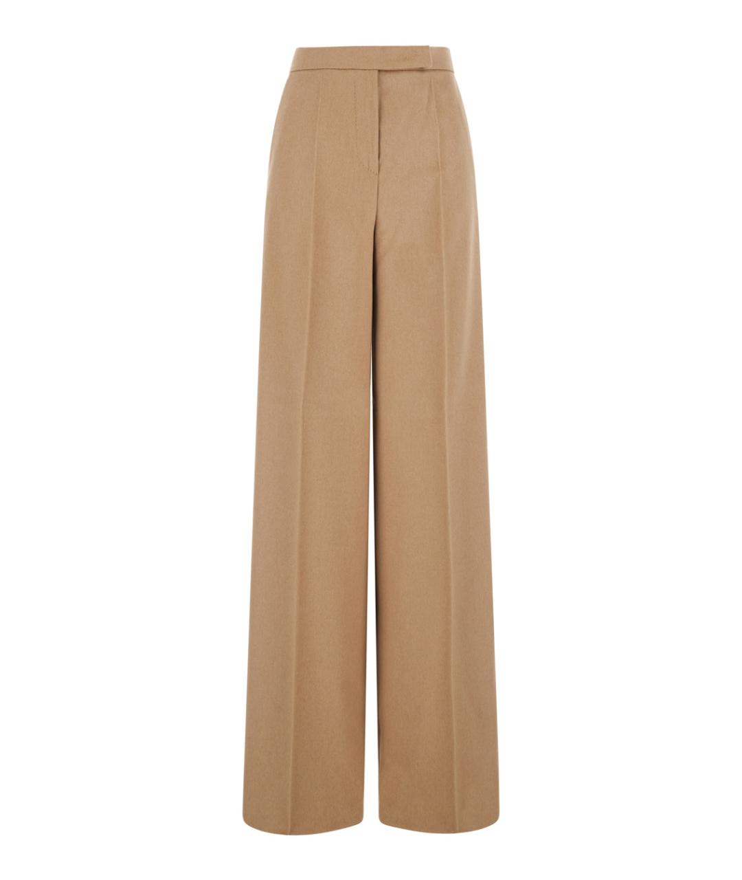MAX MARA Бежевые прямые брюки, фото 1