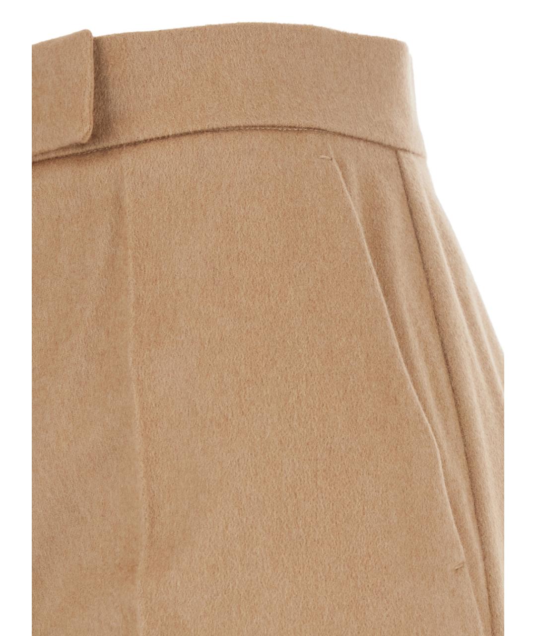 MAX MARA Бежевые прямые брюки, фото 3